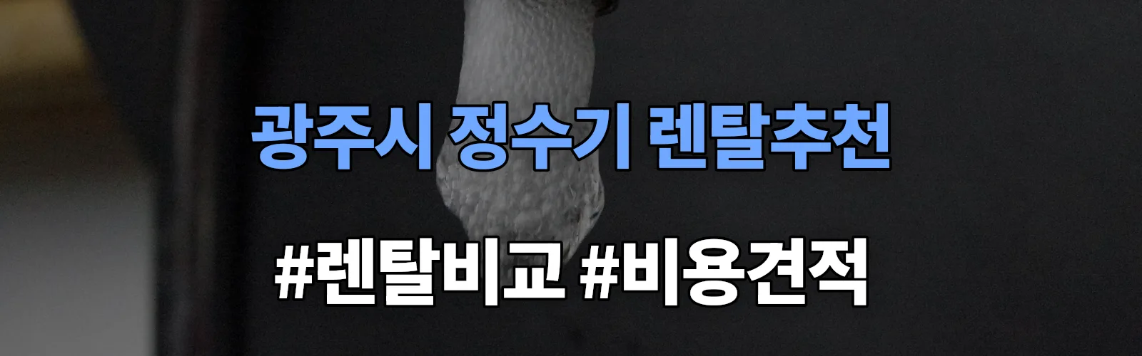 광주시 정수기 렌탈 추천 비교 견적 안내