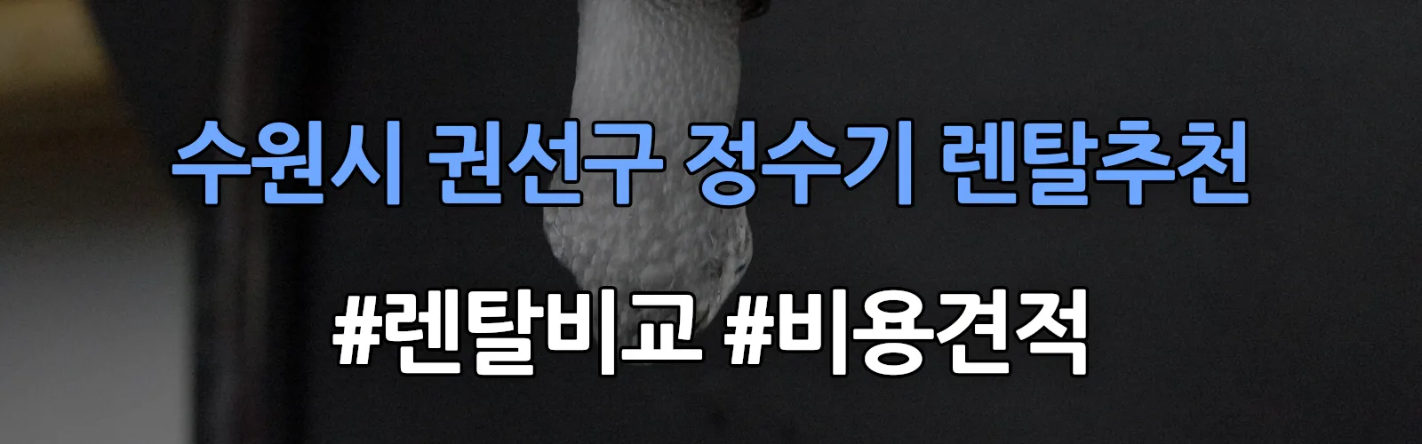 수원시 권선구 정수기 렌탈 추천 비교 견적 안내