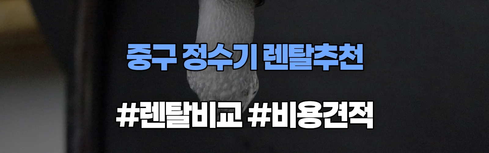 중구 정수기 렌탈 추천 비교 견적 안내