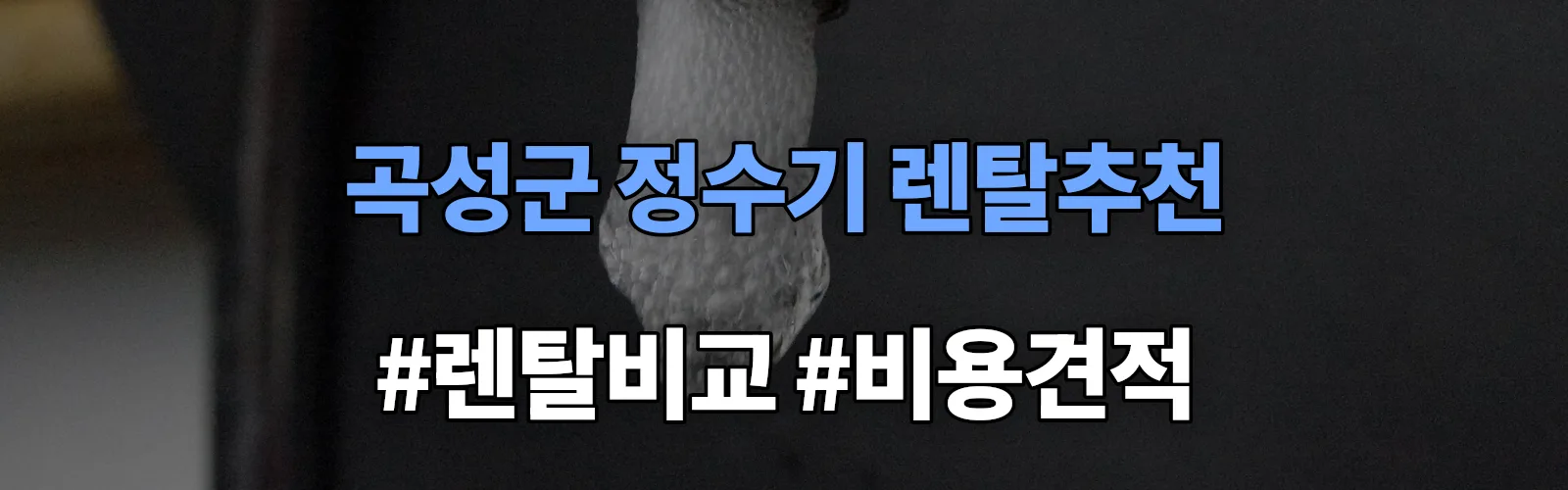 곡성군 정수기 렌탈 추천 비교 견적 안내