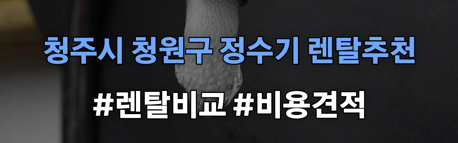 청주시 청원구 정수기 렌탈 추천 비교 견적 안내