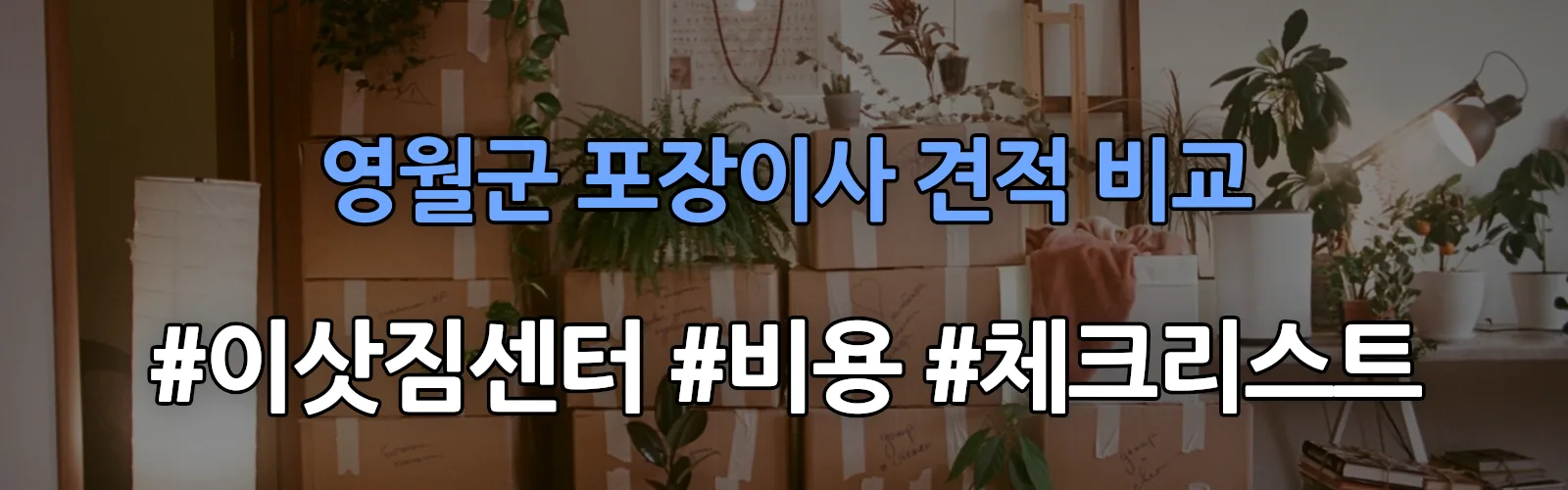 영월군 포장이사 업체 견적